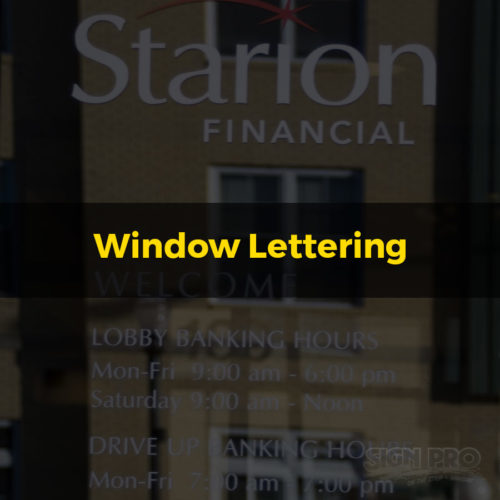 Window Lettering